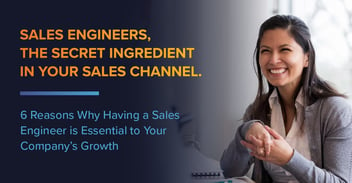 Sales engineers- a secret ingredient in your sales channel. 6 reasons why having a sales engineer is essential to your company's growth.